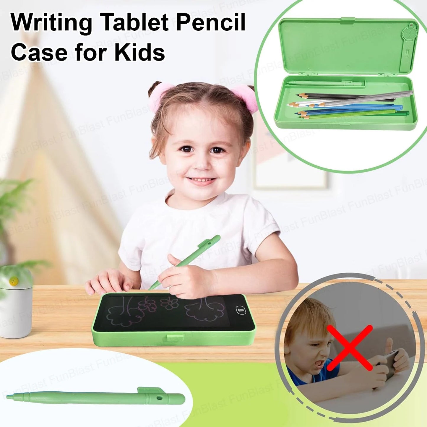 Multi Functional Lcd Drawing Tablet Pencil Compass