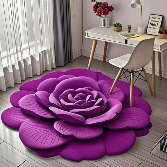 Floral Plush Diatomaceous Earth Floor Mat 399