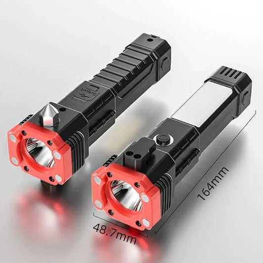 Rechargeable Torch LED Multifunctional Hammer 299