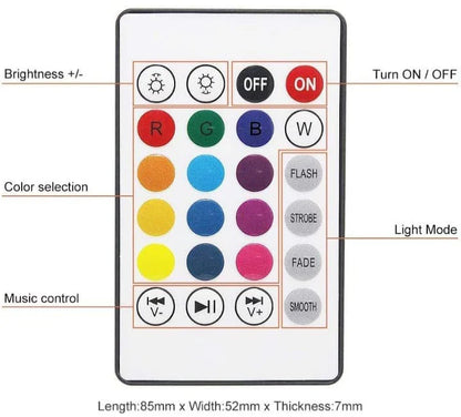 Color‑Changing LED Bulb Bluetooth Speaker With Remote