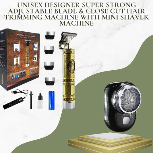 Unisex designer hair trimming machine with mini shaver