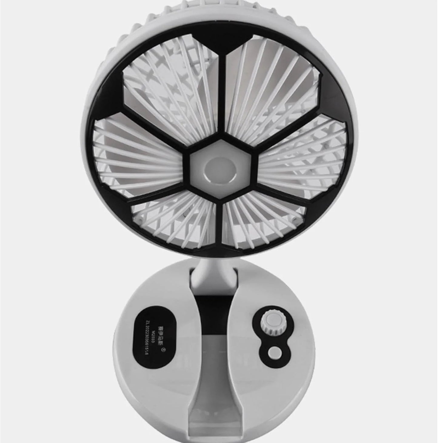 Portable USB Rechargeable Fan Desk Night Light