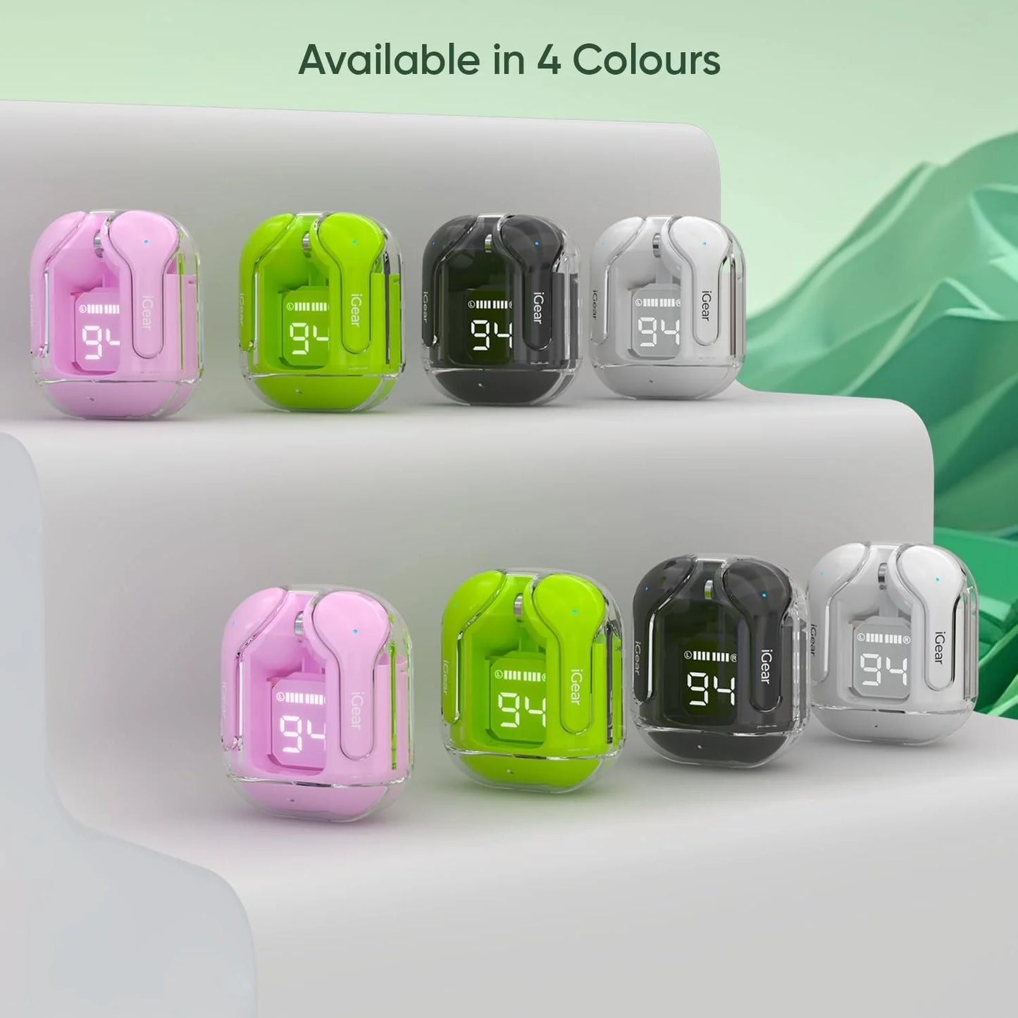 Bluetooth Wireless Earbuds Transparent