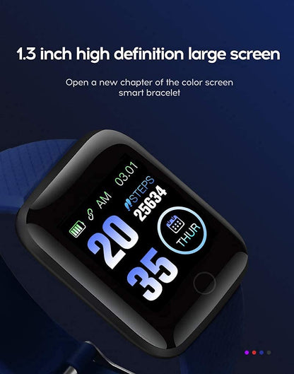 🖤Smart Fitness Bracelet Health Watch| ❤️Heart Rate | 👣Step Tracker | 🌙Sleep Monitor | 💧Waterproof