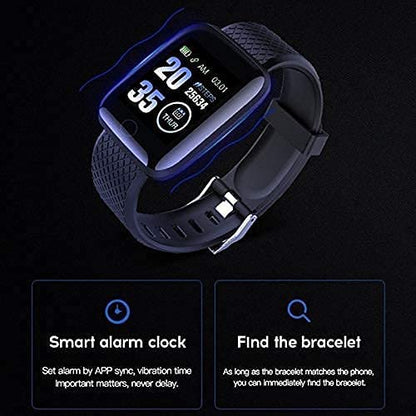 🖤Smart Fitness Bracelet Health Watch| ❤️Heart Rate | 👣Step Tracker | 🌙Sleep Monitor | 💧Waterproof