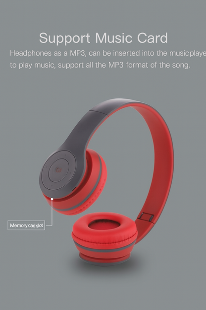 P47 Bluetooth Headphones with Foldable Design