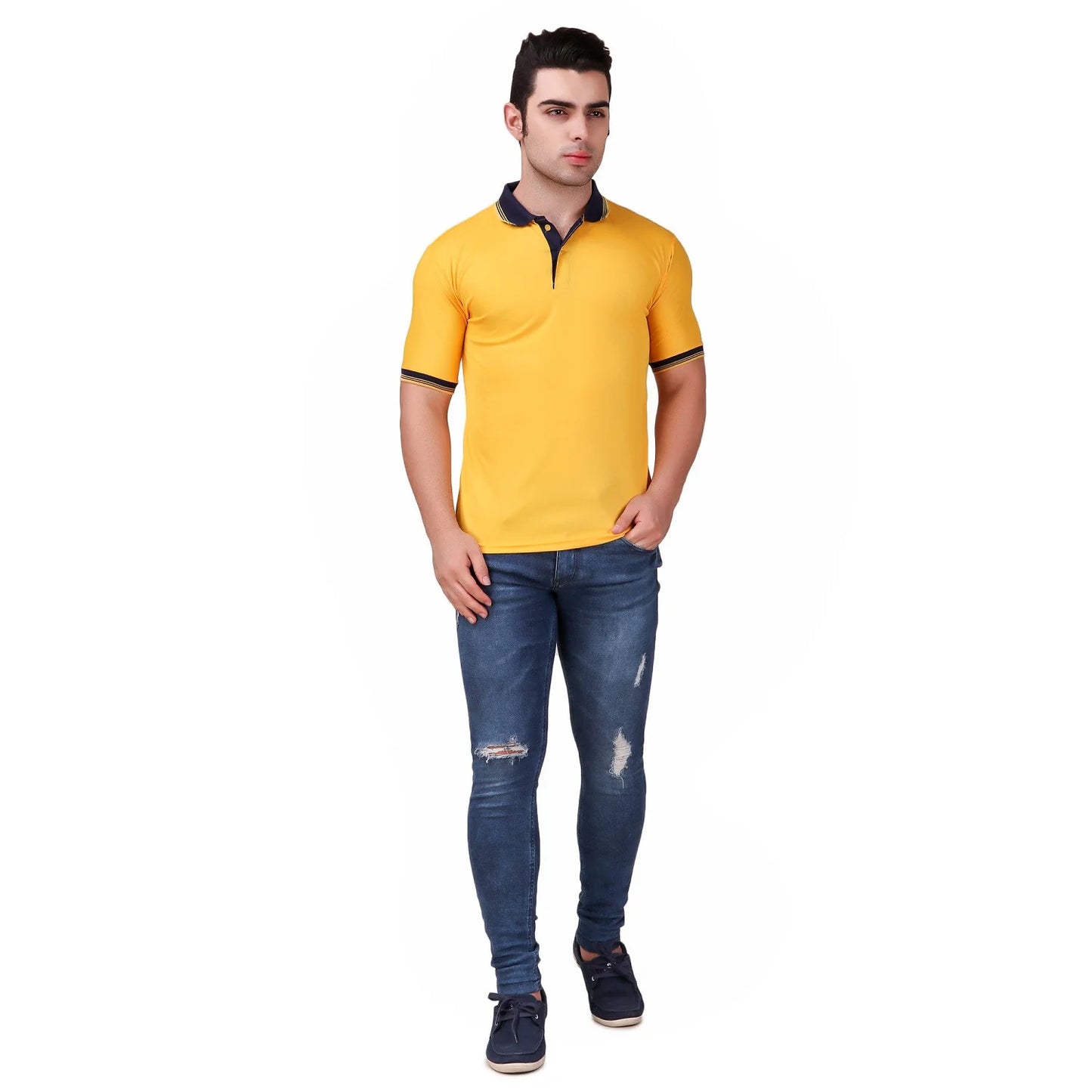 Fabric Polo Neck Shirts 599