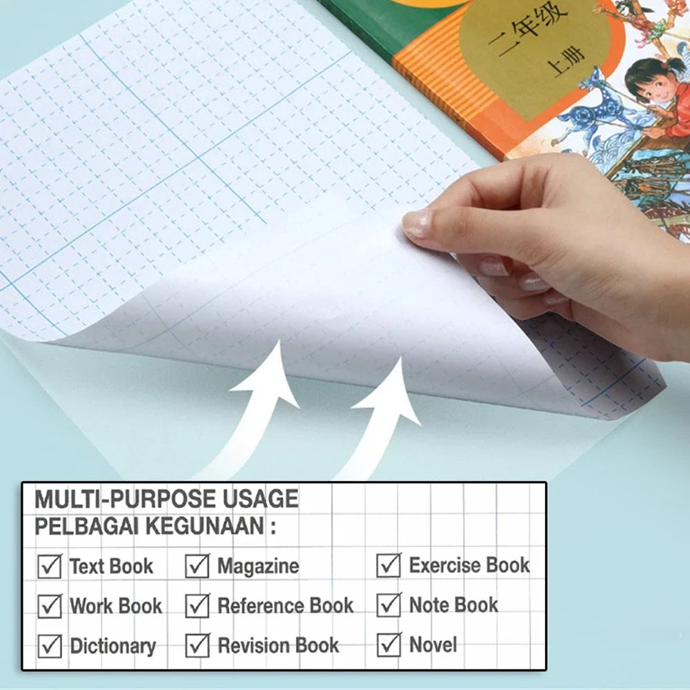 Cover Self Adhesive Transparent Protective Book 299