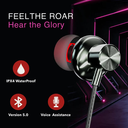 Wireless Bluetooth Neckband Earphones with Deep Bass Sound