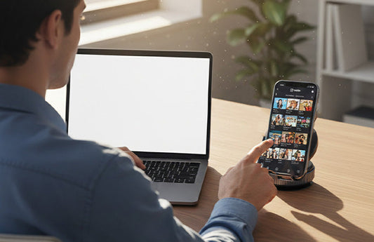 360° Magnetic Vacuum Suction Phone Mount with Strong Grip